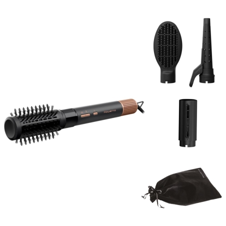 Rowenta Hair brush | Air Shape UB9820E0 | Ion conditioning | Number of heating levels 3 | 1300 W | Black