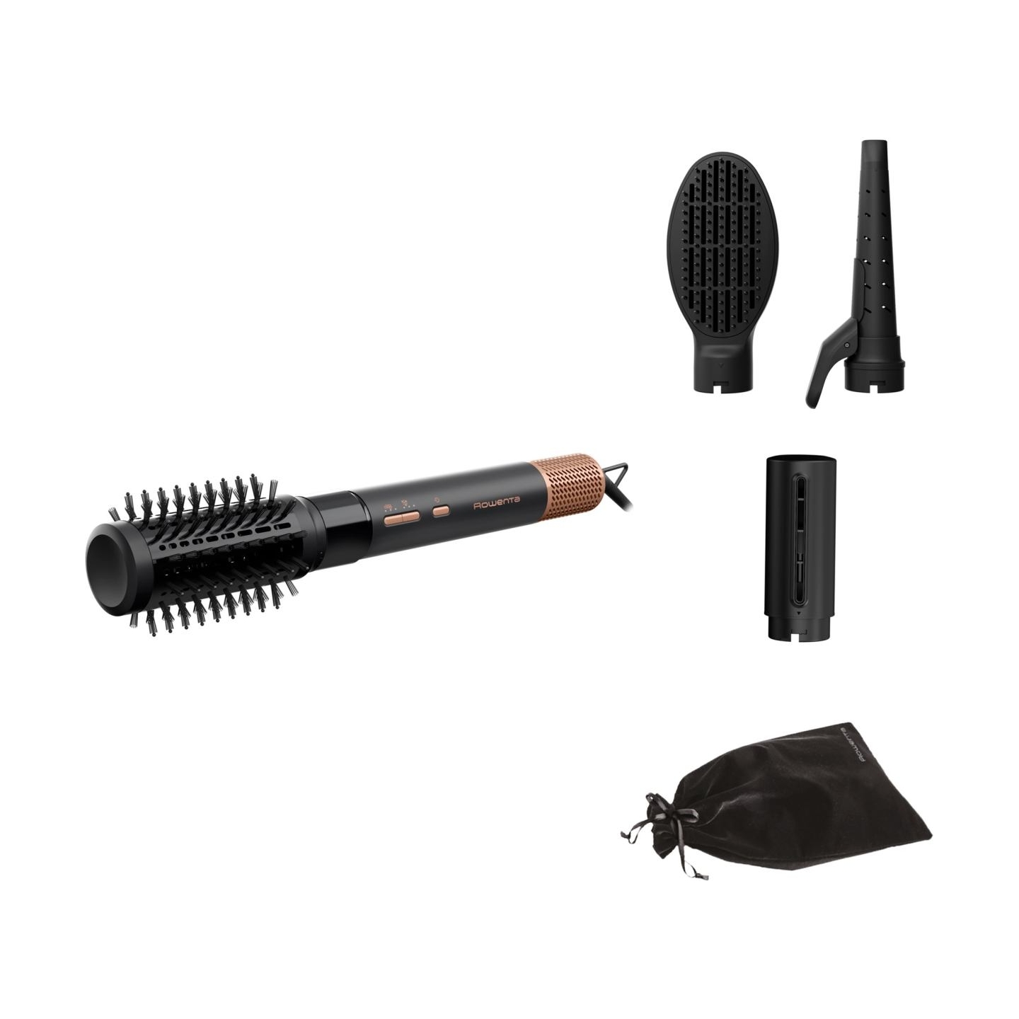 Rowenta Hair brush | Air Shape UB9820E0 | Ion conditioning | Number of heating levels 3 | 1300 W | Black