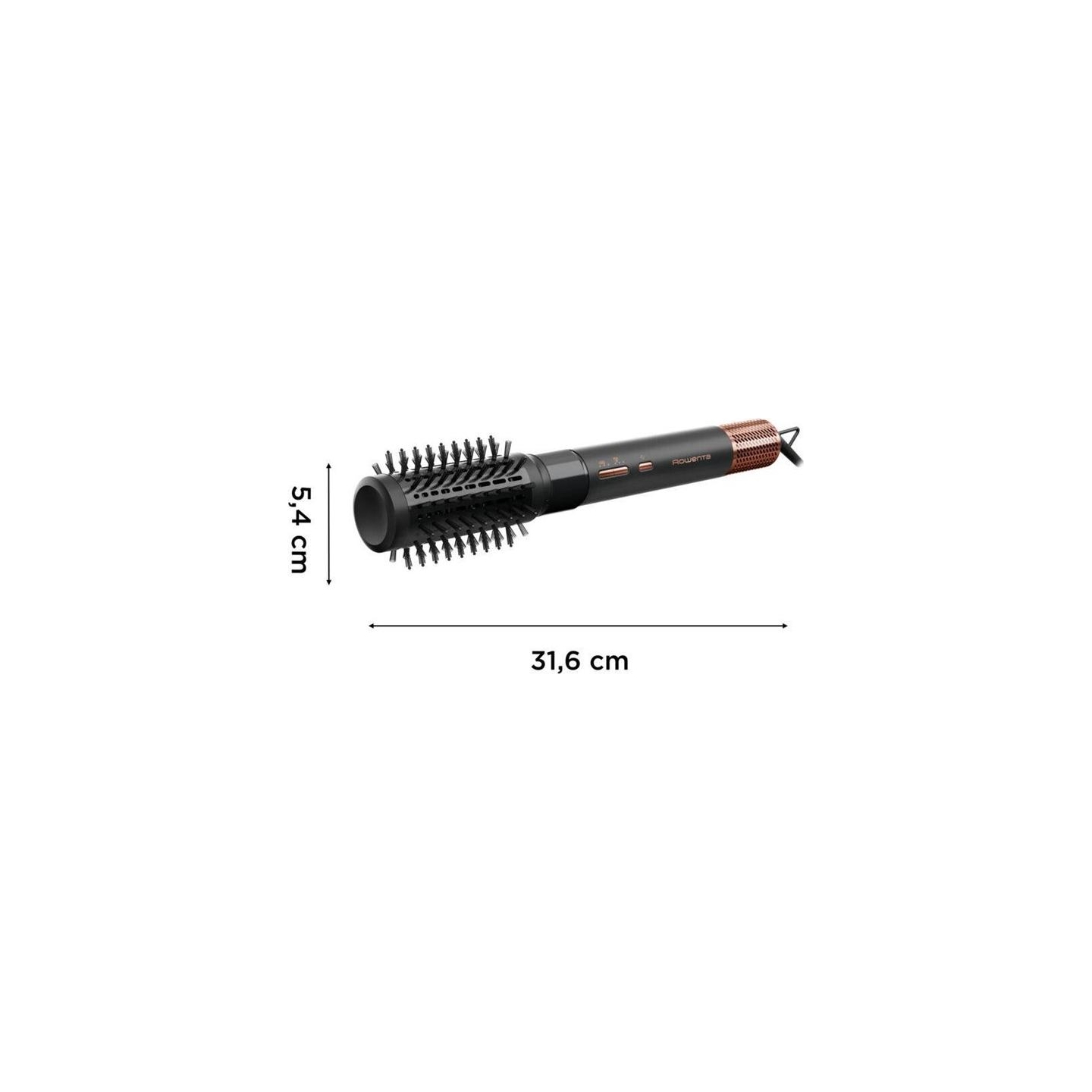 Rowenta Hair brush | Air Shape UB9820E0 | Ion conditioning | Number of heating levels 3 | 1300 W | Black