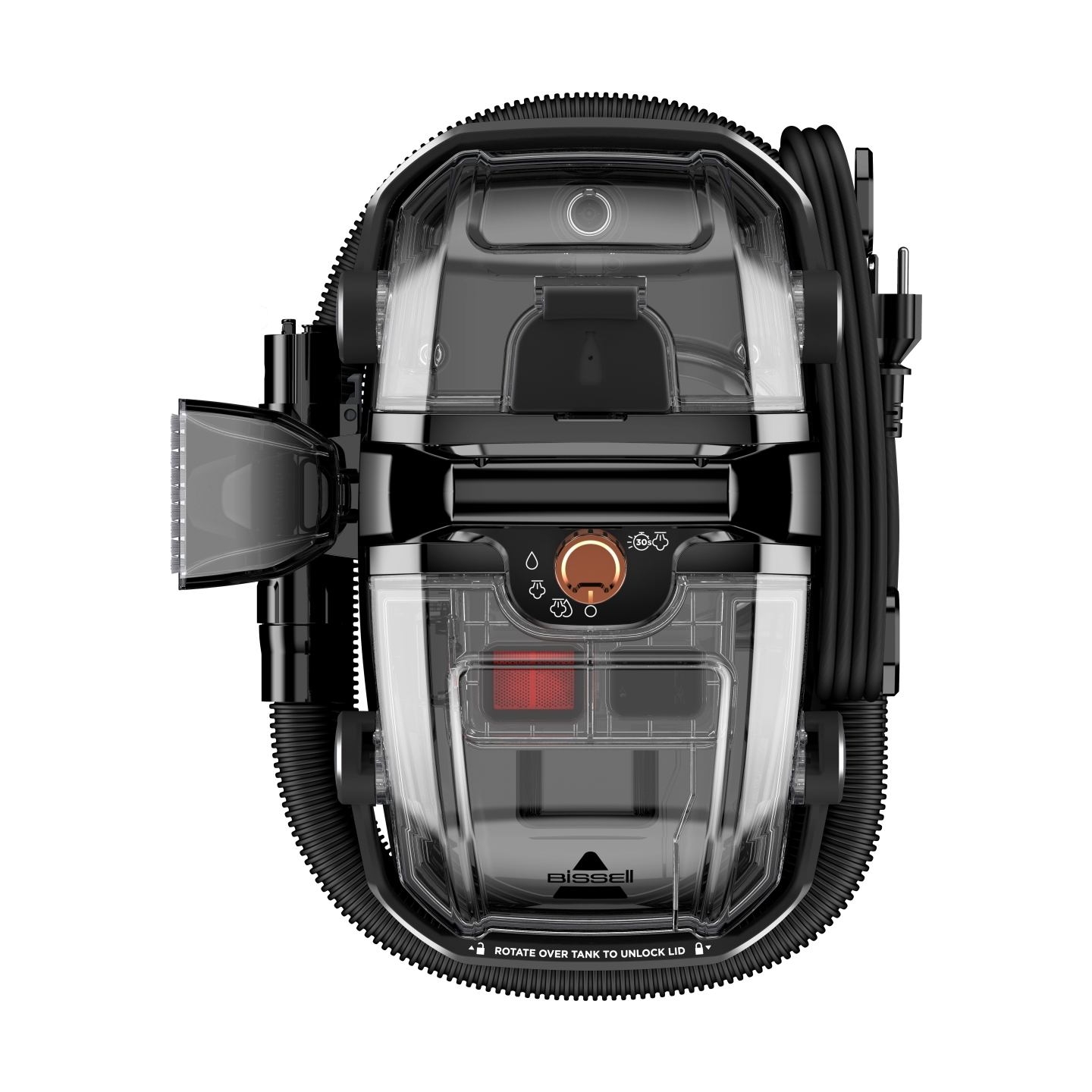 Bissell | Portable Carpet and Upholstery Cleaner | SpotClean HydroSteam Pro | Corded operating | Washing function | 1000 W | Bla