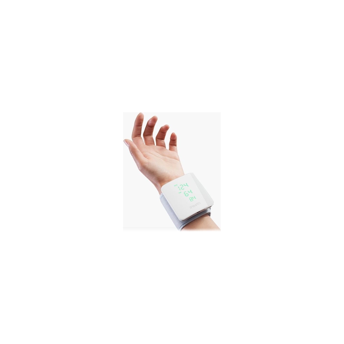 Ihealth | Wrist Blood Pressure Monitor | BP7S | White | Blood pressure readings are stored on the secure, free, HIPAA compliant 