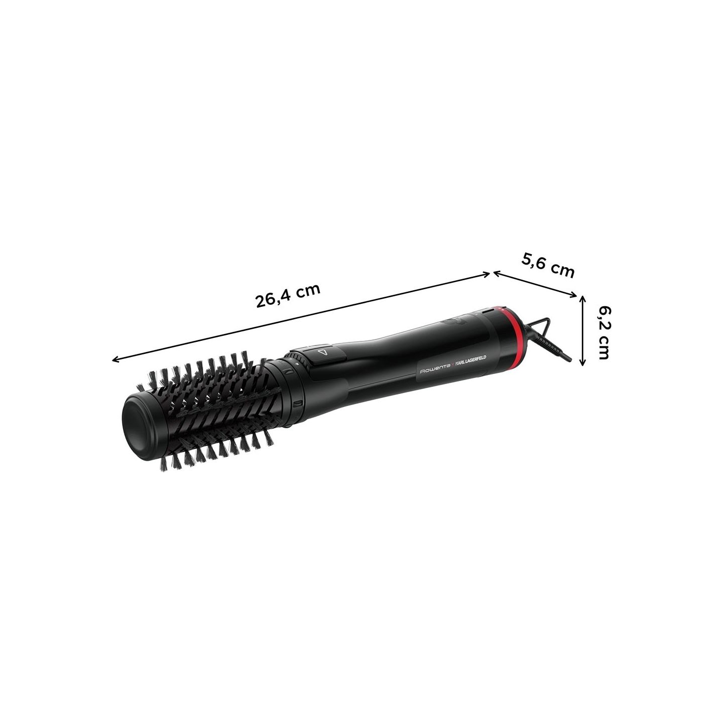 Rowenta Activ Keratin and Shine Hair Brush | x Karl Lagerfeld CF952LF0 | Ion conditioning | Number of heating levels 2 | 1000 W 