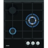 Simfer | Hob | H4.305.HGSSP | Gas on glass | Number of burners/cooking zones 3 | Rotary knobs | Black