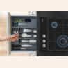 Simfer | Hob | H4.305.HGSSP | Gas on glass | Number of burners/cooking zones 3 | Rotary knobs | Black