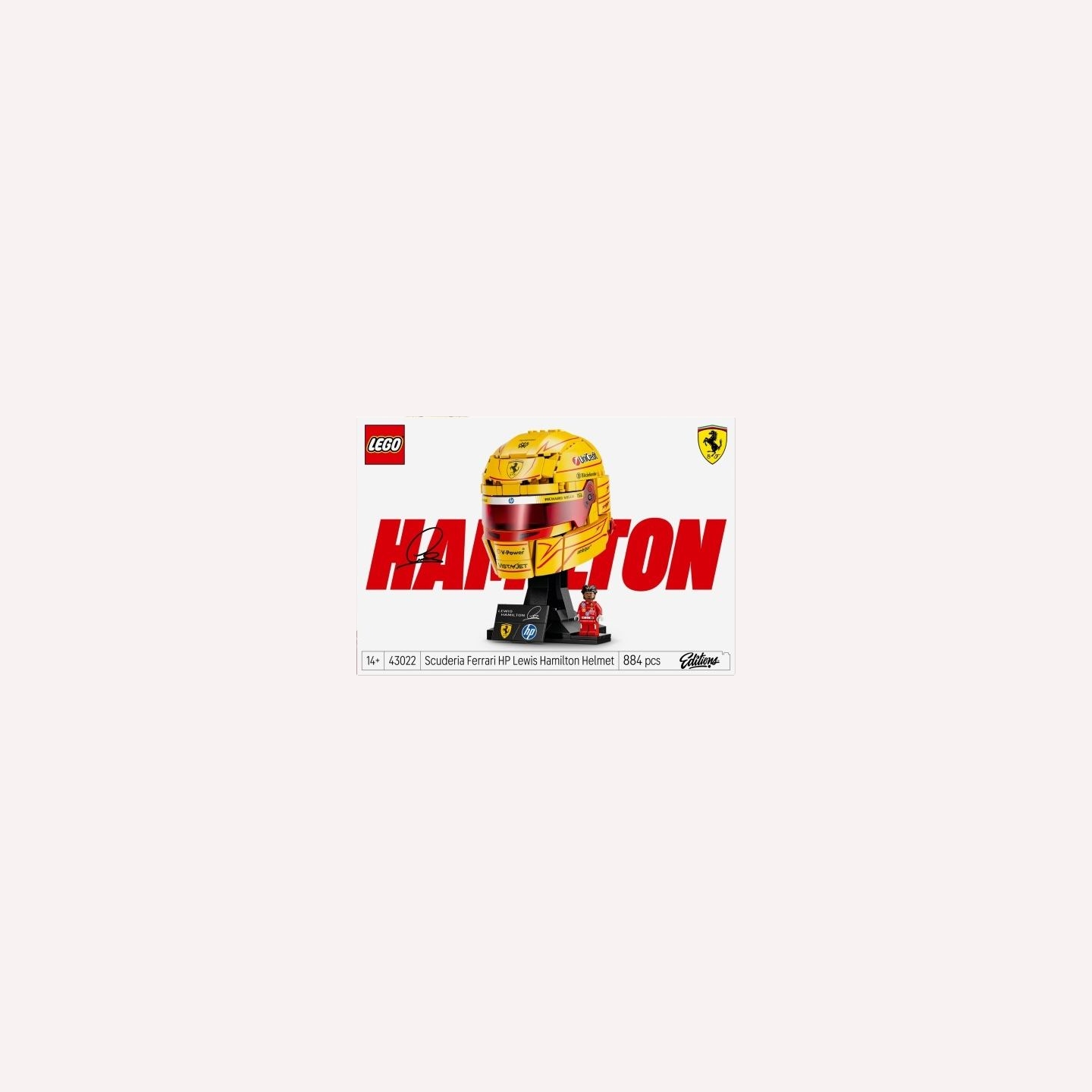 Lego Editions 43022 Scuderia Ferrari HP Lewis Hamilton Helmet