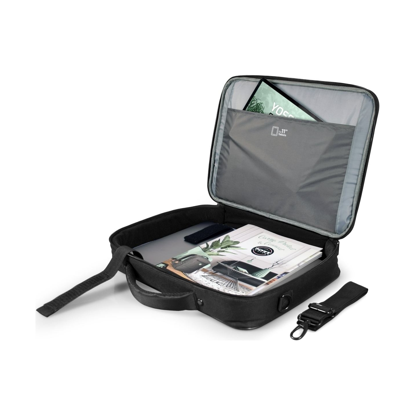Port Designs | Courchevel | Fits up to size 15.6 " | Messenger - Briefcase | Black | Shoulder strap