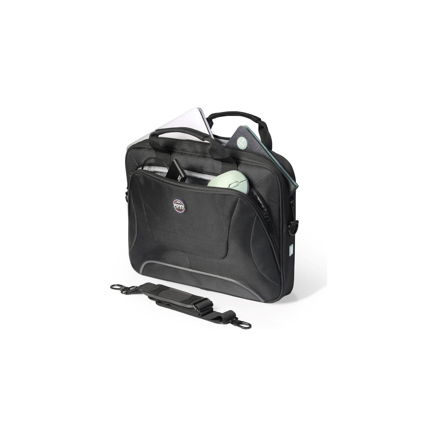 Port Designs | Courchevel | Fits up to size 15.6 " | Messenger - Briefcase | Black | Shoulder strap