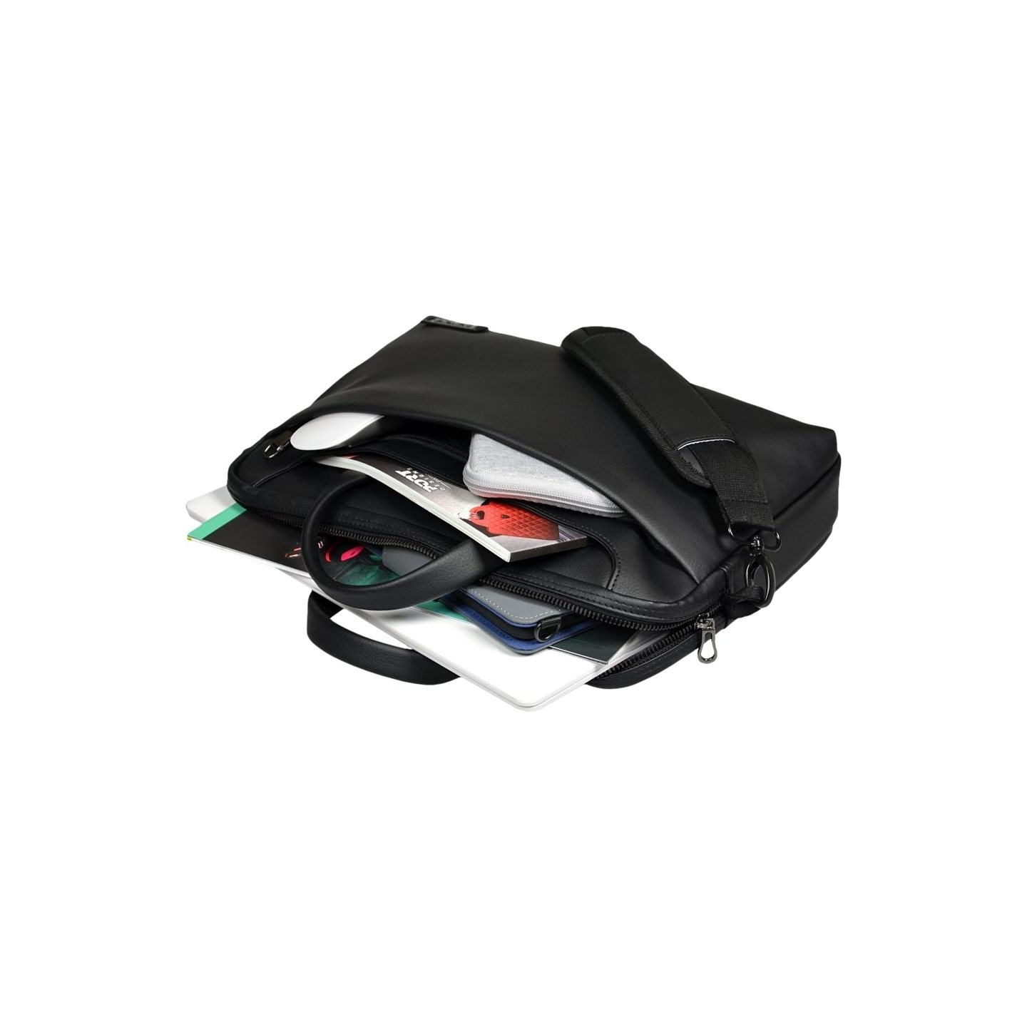 Port Designs | Zurich | Fits up to size 15.6 " | Messenger - Briefcase | Black | Shoulder strap