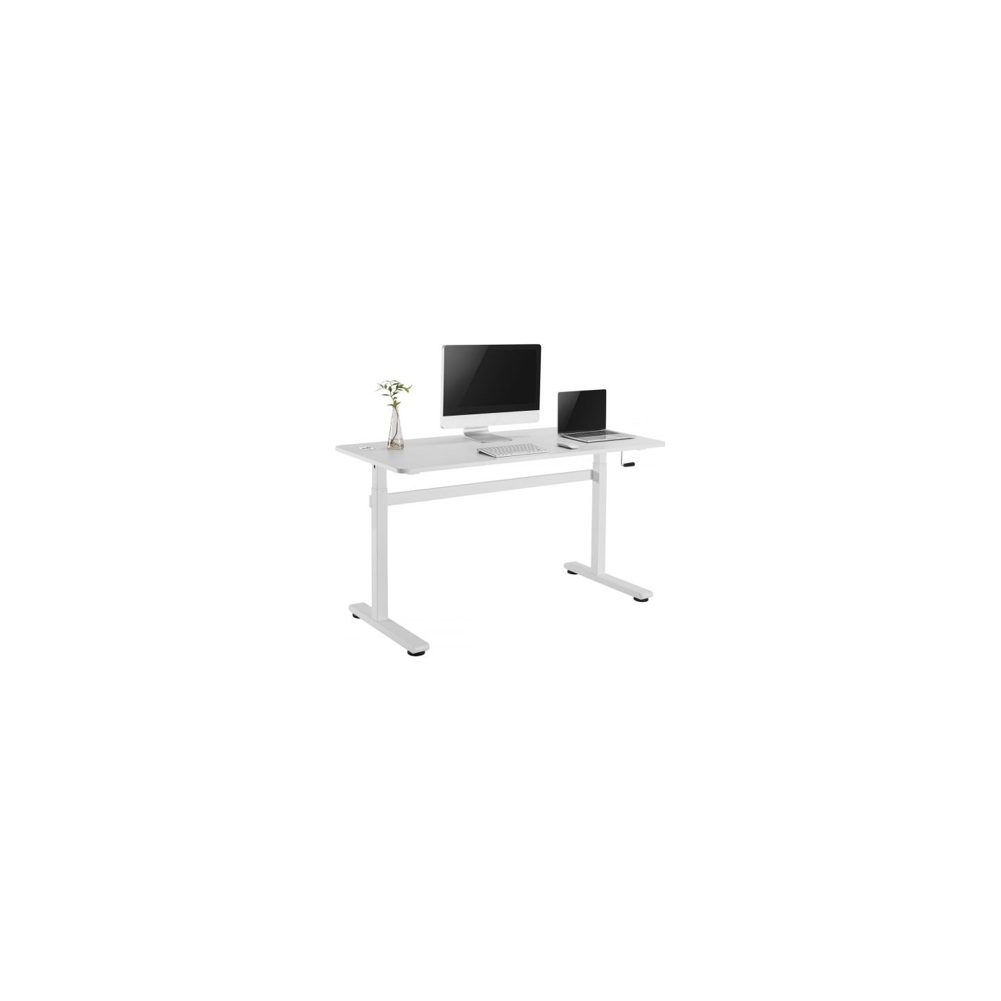 Maclean Sit stand manual desk Ergo-Office ER0401W