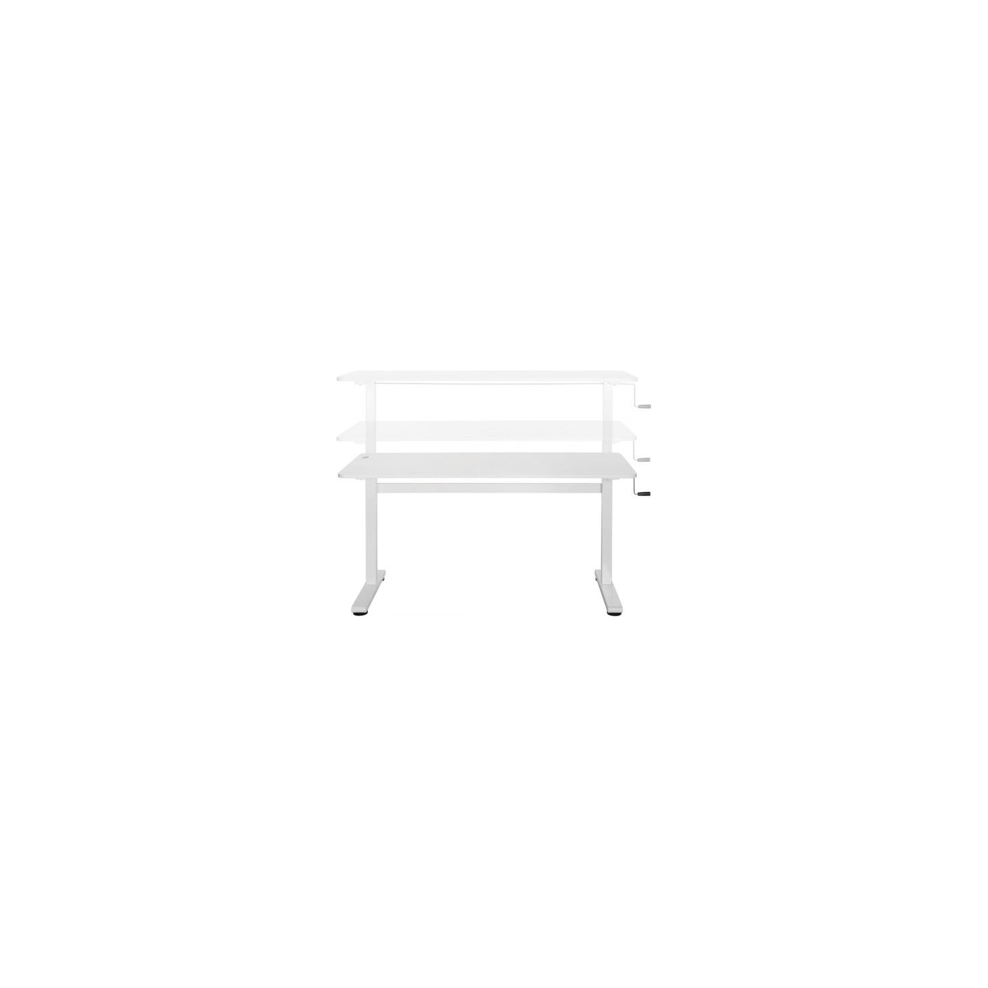 Maclean Sit stand manual desk Ergo-Office ER0401W