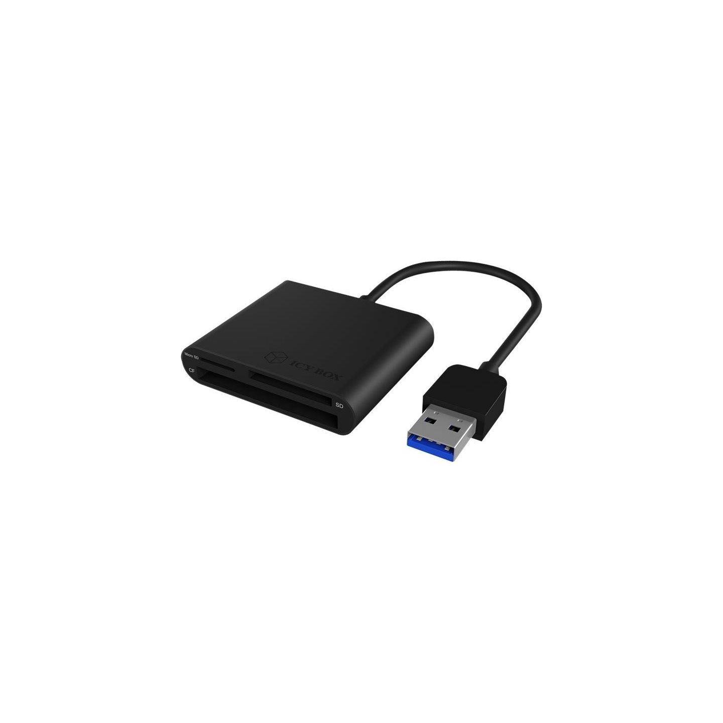 Raidsonic | ICY BOX | IB-CR301-U3 USB 3.0 External card reader | USB 3.0 Type-A | 3 x card reader slot: CF, SD, microSD