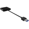 Raidsonic | ICY BOX | IB-CR301-U3 USB 3.0 External card reader | USB 3.0 Type-A | 3 x card reader slot: CF, SD, microSD
