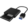 Raidsonic | ICY BOX | IB-CR301-U3 USB 3.0 External card reader | USB 3.0 Type-A | 3 x card reader slot: CF, SD, microSD