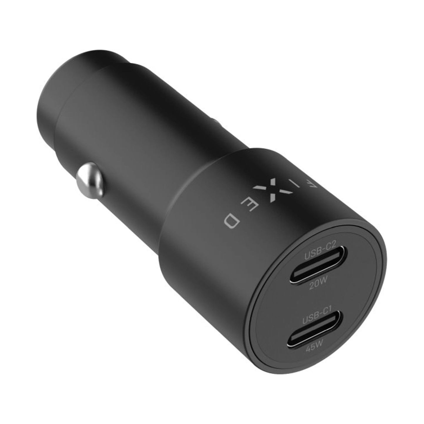 Fixed Dual USB-C Car Charger, 65W, PD 3.0