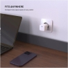 Fixed Mini GaN power adapter with USB-C output and PD support, 65W