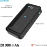Fixed Power Bank Zen2 20 with LCD Display and PD 20W Output | 20000 mAh | Black