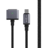 Fixed | Braided charging cable with USB-C/MagSafe 3 connectors, 2 m, 140 W, Gray