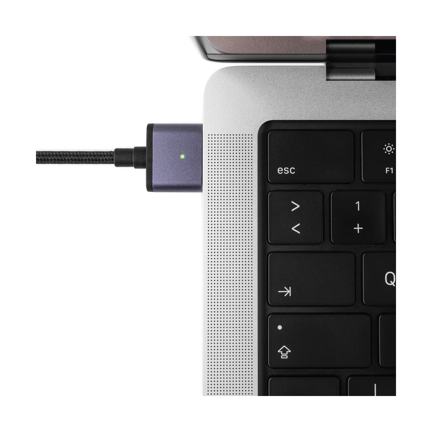 Fixed | Braided charging cable with USB-C/MagSafe 3 connectors, 2 m, 140 W, Gray