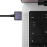 Fixed | Braided charging cable with USB-C/MagSafe 3 connectors, 2 m, 140 W, Gray