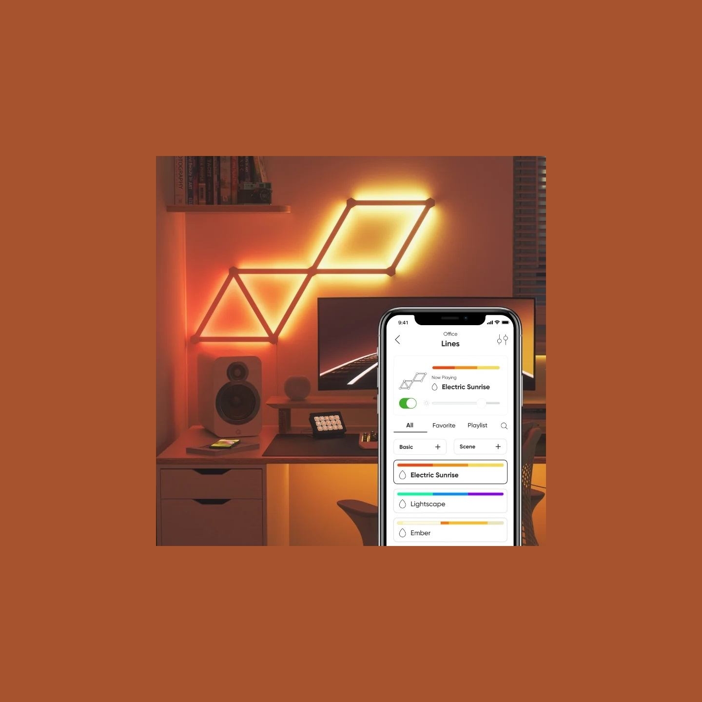 Nanoleaf | Lines Starter Kit (9 panels) | 16M+ colors