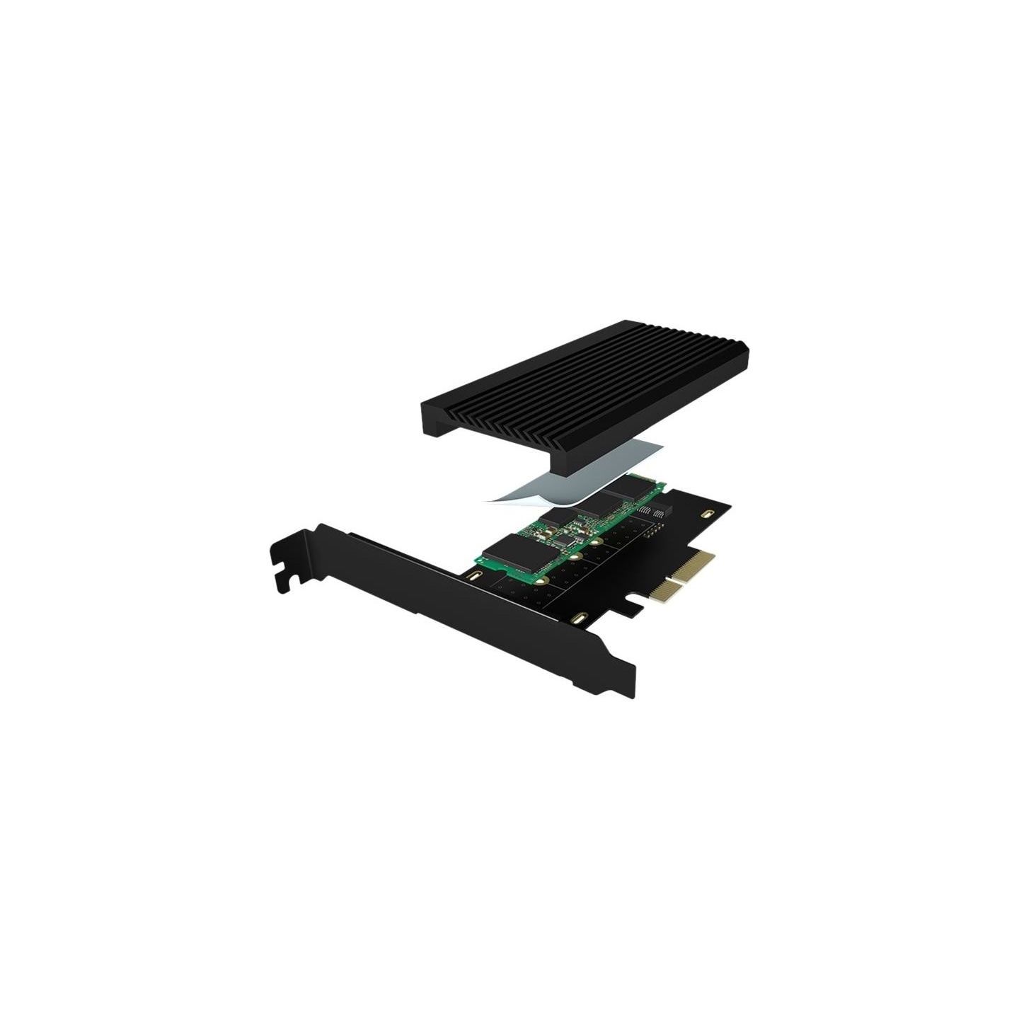 Raidsonic | Converter for 1x HDD/SSD for PCIe x4 slot | IB-PCI208-HS | Black