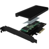 Raidsonic | Converter for 1x HDD/SSD for PCIe x4 slot | IB-PCI208-HS | Black