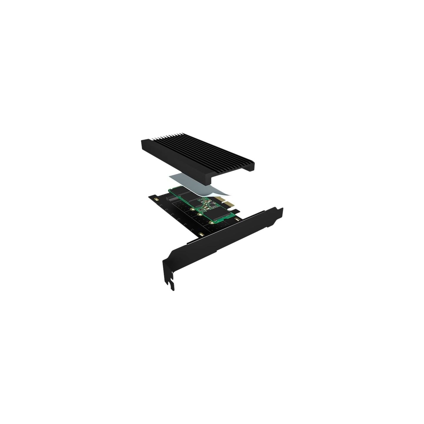 Raidsonic | Converter for 1x HDD/SSD for PCIe x4 slot | IB-PCI208-HS | Black