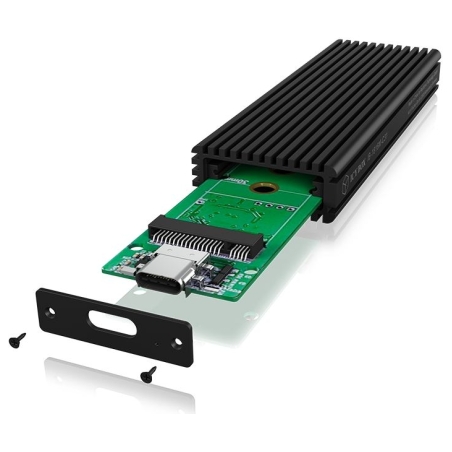 Raidsonic | Black | ICY BOX IB-1816M-C31 External Type-C enclosure for M.2 NVMe SSD