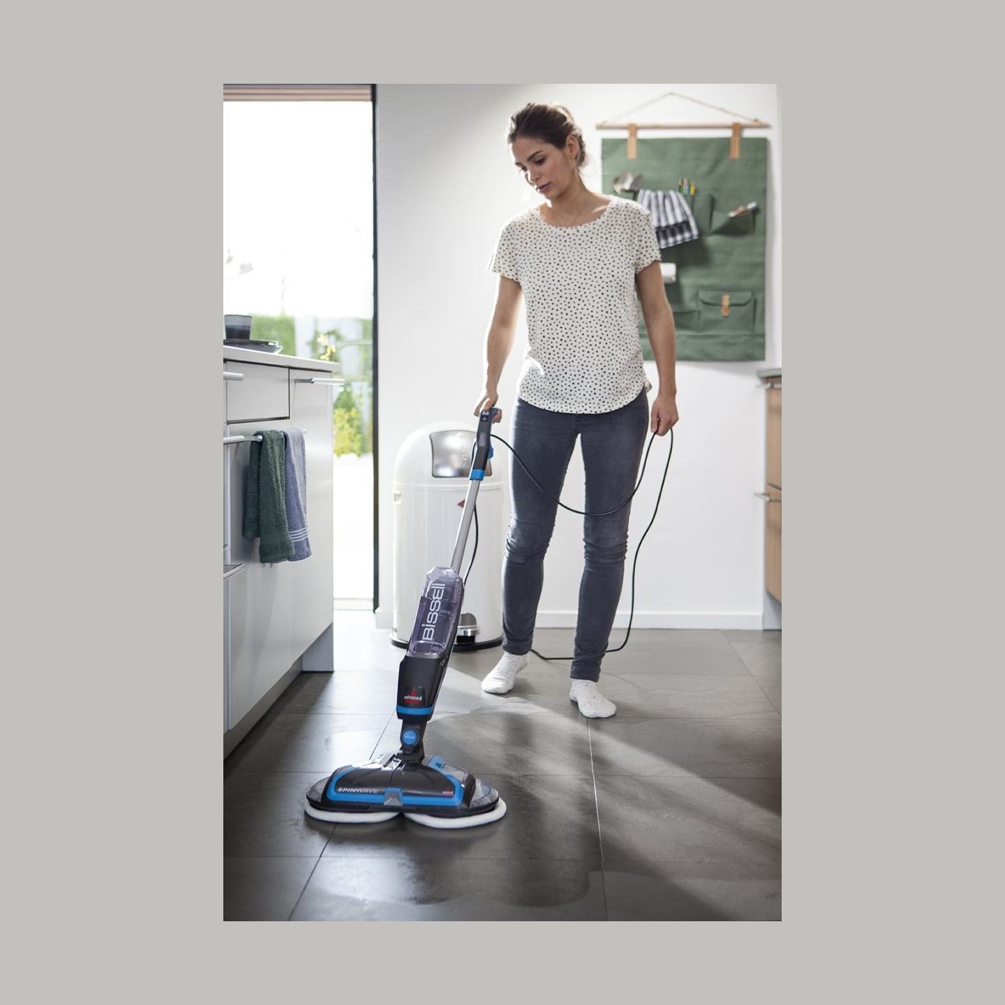 Bissell | Mop | SpinWave | Corded operating | Electric | Washing function | 105 W | Blue/Titanium