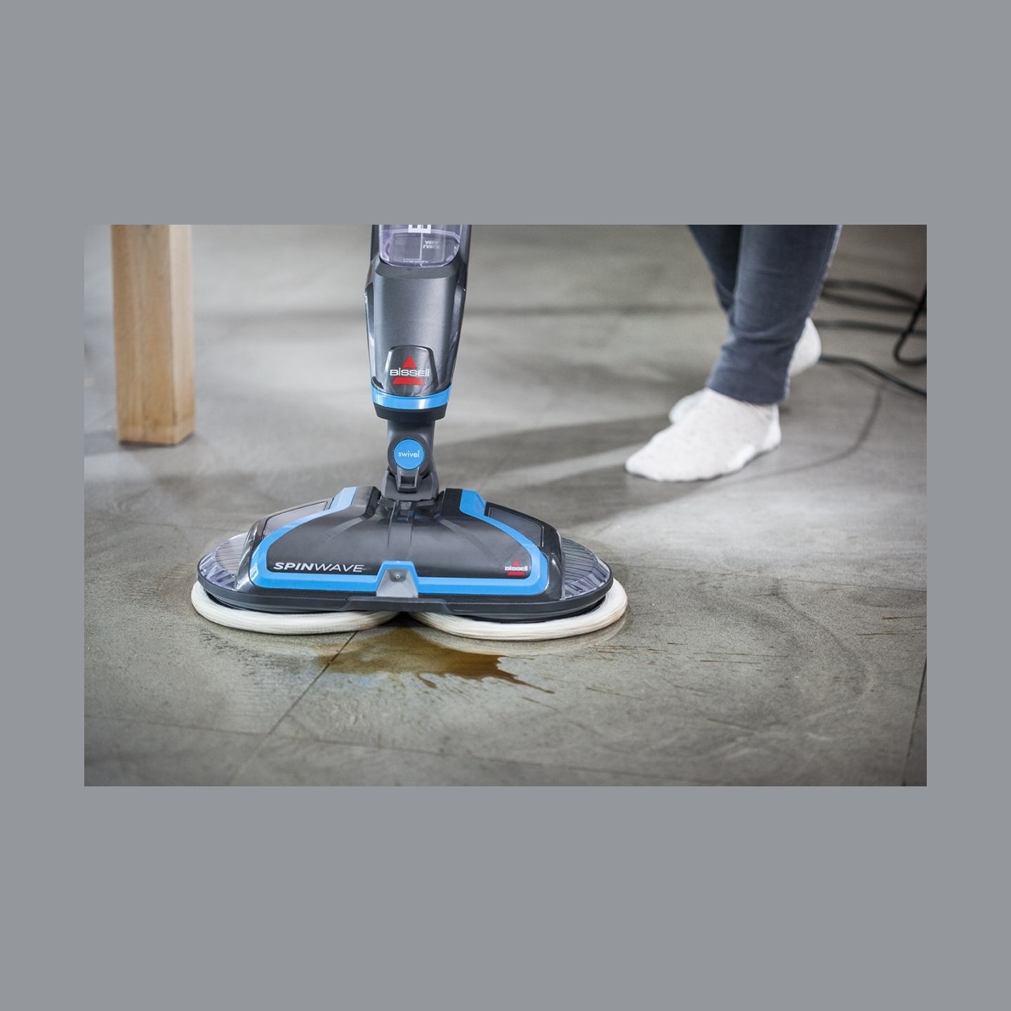 Bissell | Mop | SpinWave | Corded operating | Electric | Washing function | 105 W | Blue/Titanium