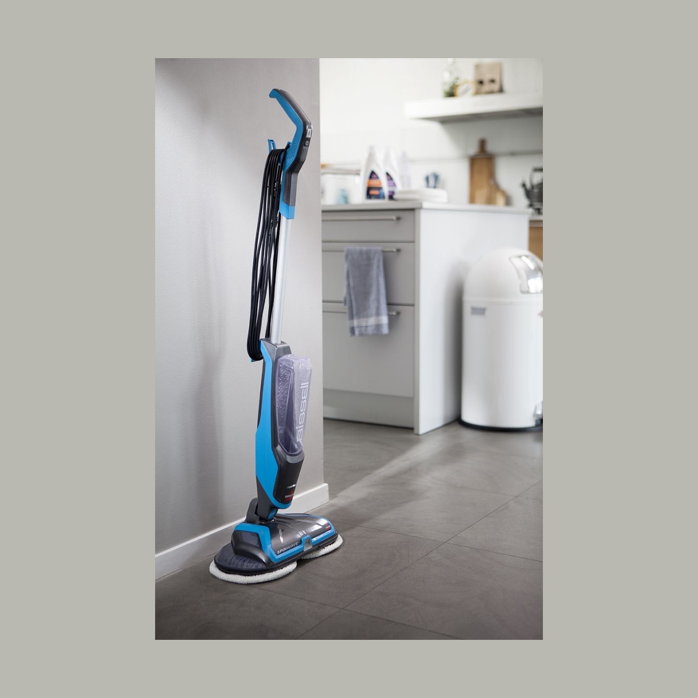 Bissell | Mop | SpinWave | Corded operating | Electric | Washing function | 105 W | Blue/Titanium