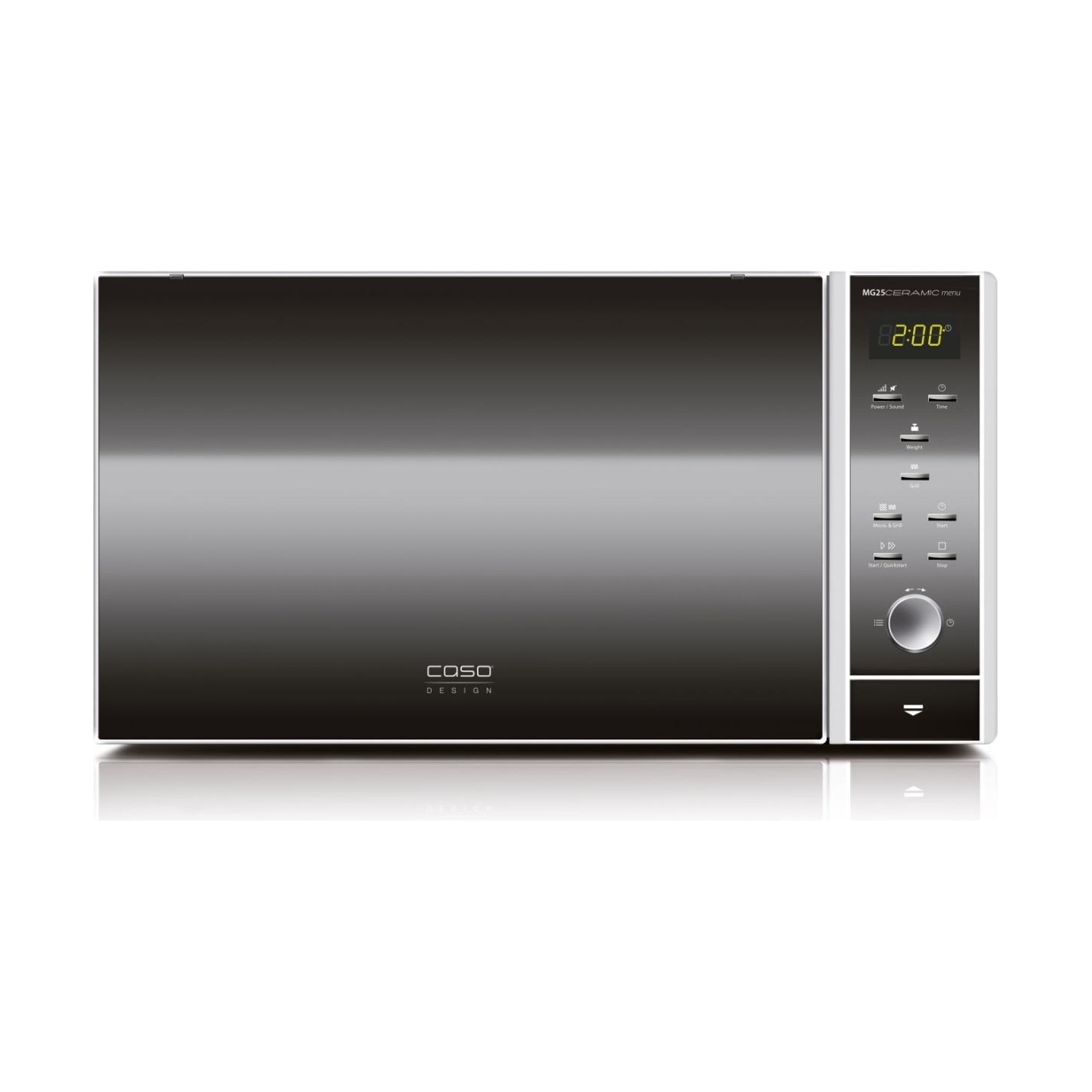 Caso | Microwave oven with Grill | MG 25 | Free standing | 900 W | Grill | Silver/Black
