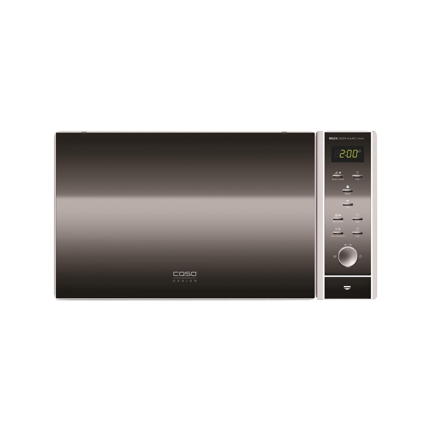 Caso | Microwave oven with Grill | MG 25 | Free standing | 900 W | Grill | Silver/Black