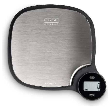 Caso | Kitchen EcoMaster Scales | Maximum weight (capacity) 5 kg | Graduation 1 g | Stainless Steel