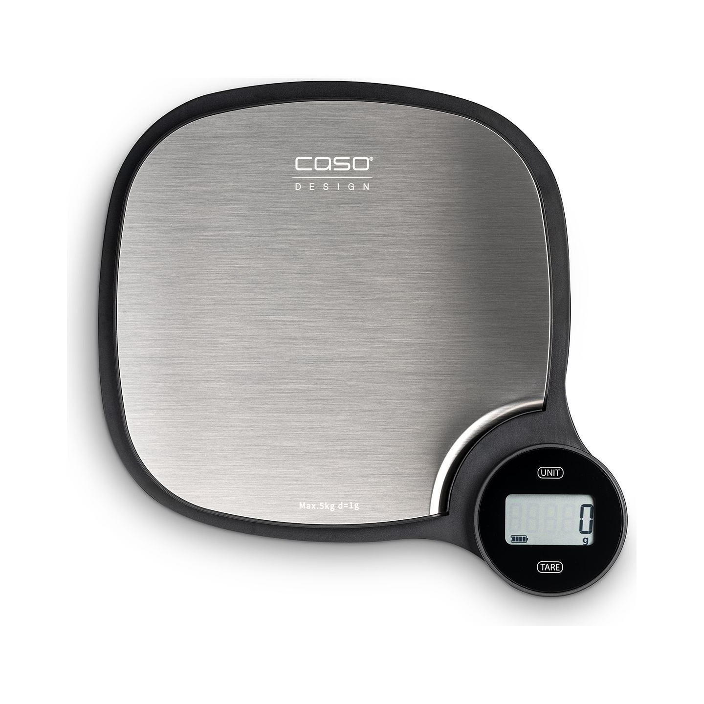 Caso | Kitchen EcoMaster Scales | Maximum weight (capacity) 5 kg | Graduation 1 g | Stainless Steel