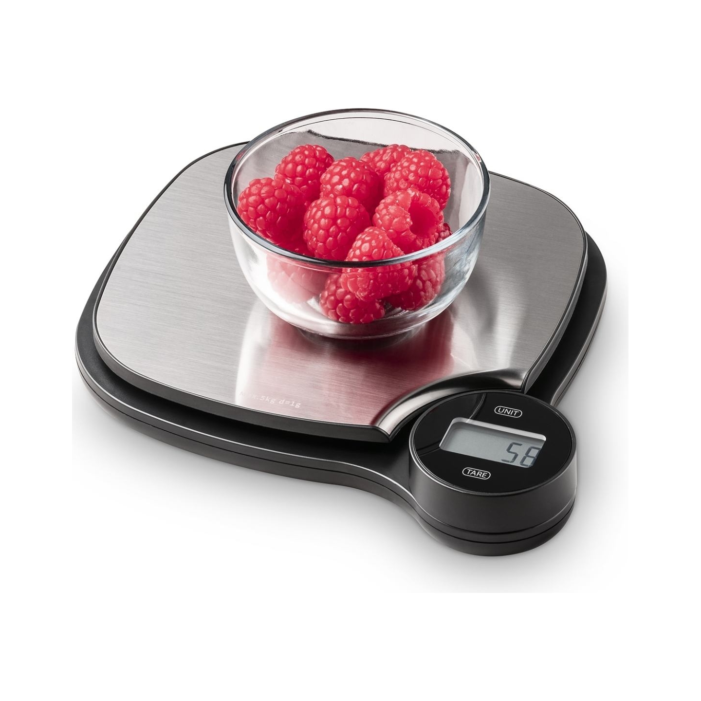 Caso | Kitchen EcoMaster Scales | Maximum weight (capacity) 5 kg | Graduation 1 g | Stainless Steel