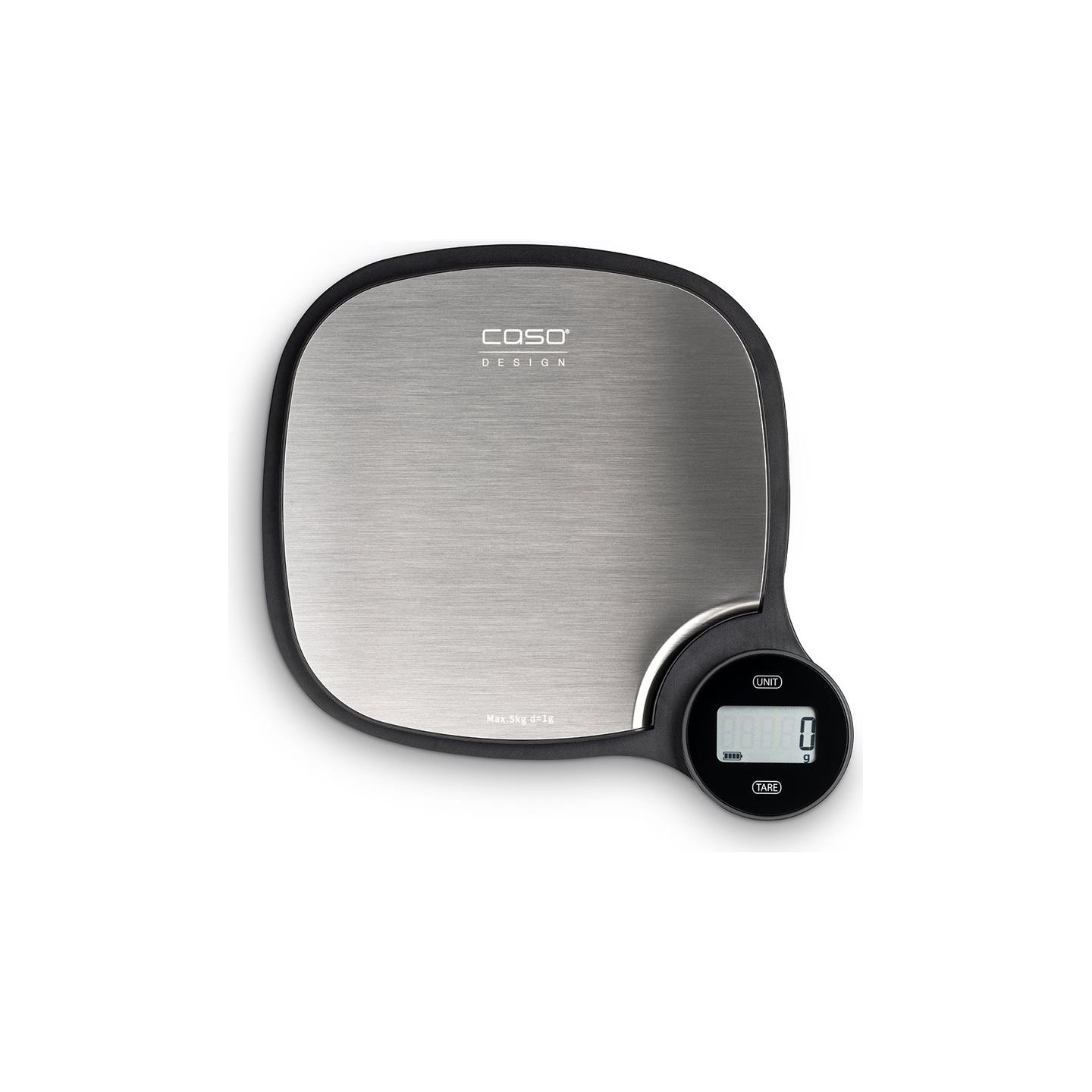 Caso | Kitchen EcoMaster Scales | Maximum weight (capacity) 5 kg | Graduation 1 g | Stainless Steel