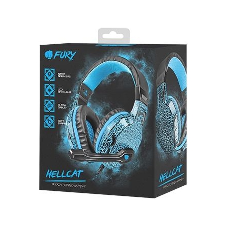 Fury | Wired | On-Ear | Gaming Headset | NFU-0863	Hellcat
