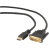 Cablexpert Gembird monitoriaus kabelis HDMI/DVI-DM (18+1) 1.8m | Cablexpert | HDMI to DVI-D | 1.8 m