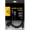 Cablexpert Gembird monitoriaus kabelis HDMI/DVI-DM (18+1) 1.8m | Cablexpert | HDMI to DVI-D | 1.8 m