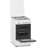 Simfer | Cooker | 5405SERBB | Hob type Gas | Oven type Electric | White | Width 50 cm | Electronic ignition | Depth 60 cm | 43 L