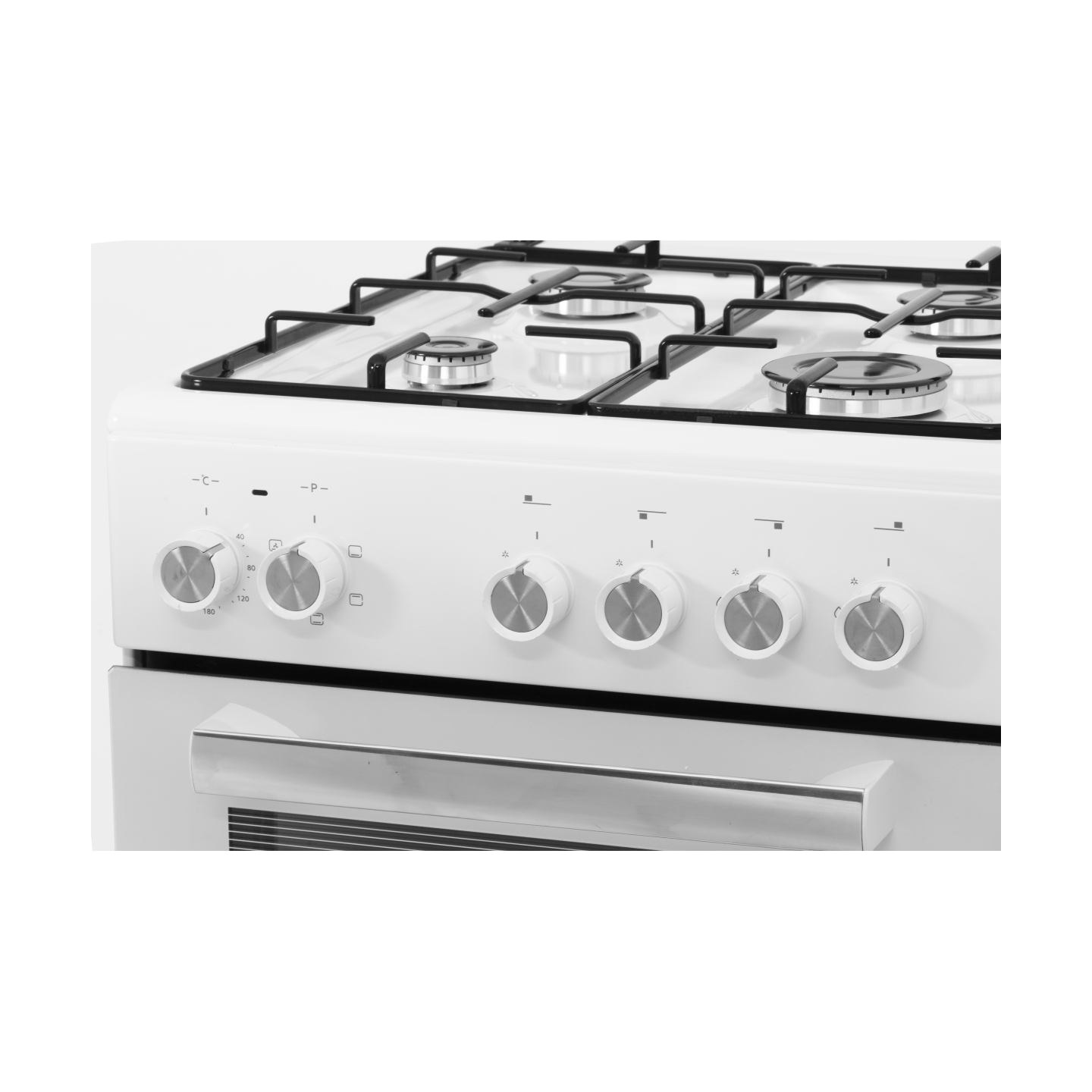 Simfer | Cooker | 5405SERBB | Hob type Gas | Oven type Electric | White | Width 50 cm | Electronic ignition | Depth 60 cm | 43 L