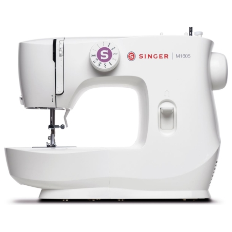 Singer | Sewing Machine | M1605 | Number of stitches 6 | Number of buttonholes 1 | White