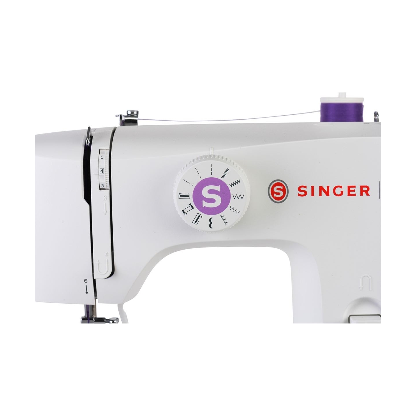 Singer | Sewing Machine | M1605 | Number of stitches 6 | Number of buttonholes 1 | White