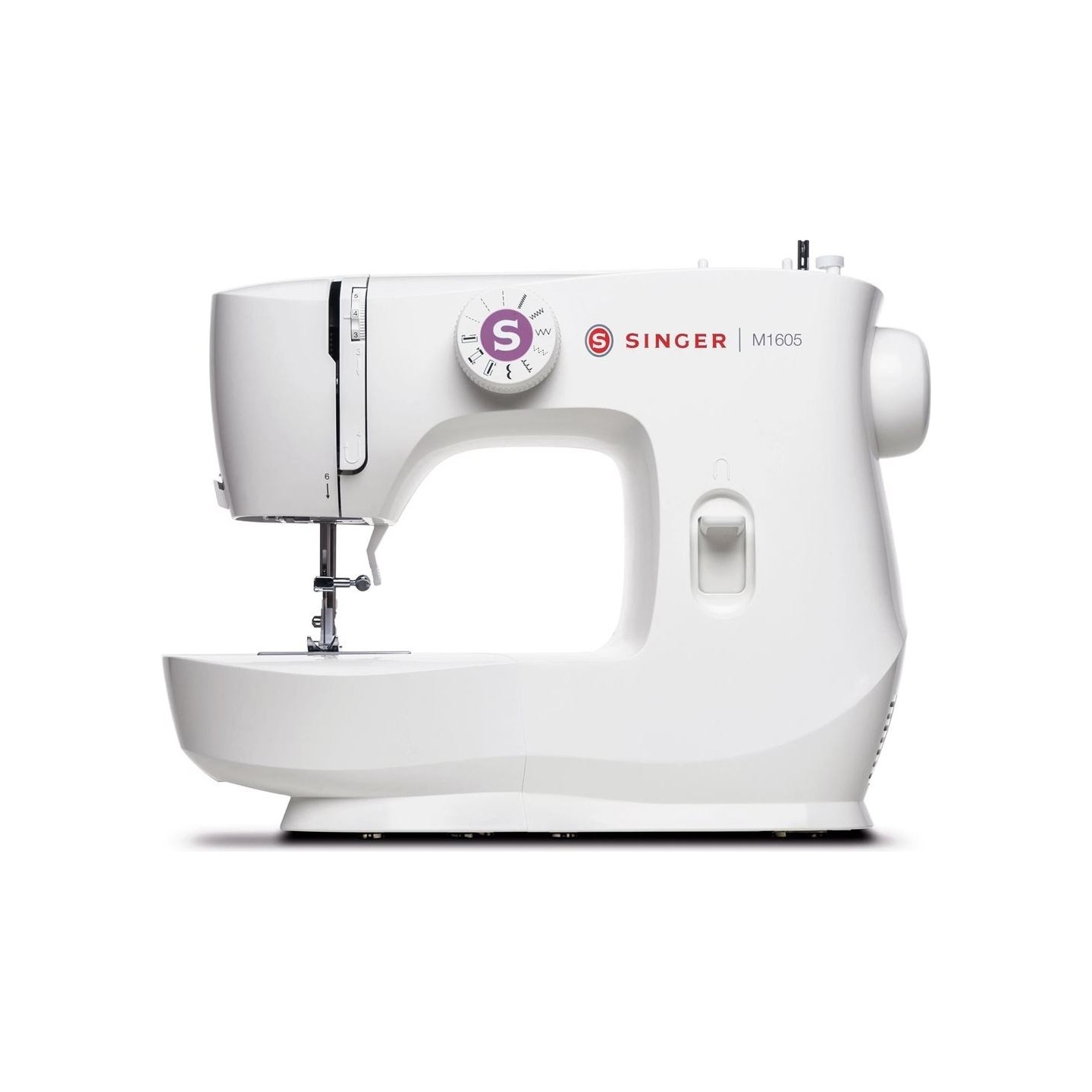 Singer | Sewing Machine | M1605 | Number of stitches 6 | Number of buttonholes 1 | White