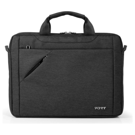 Port Designs | S13 Sydney ECO Case | Fits up to size 13/14 " | Top Loading | Black | Shoulder strap