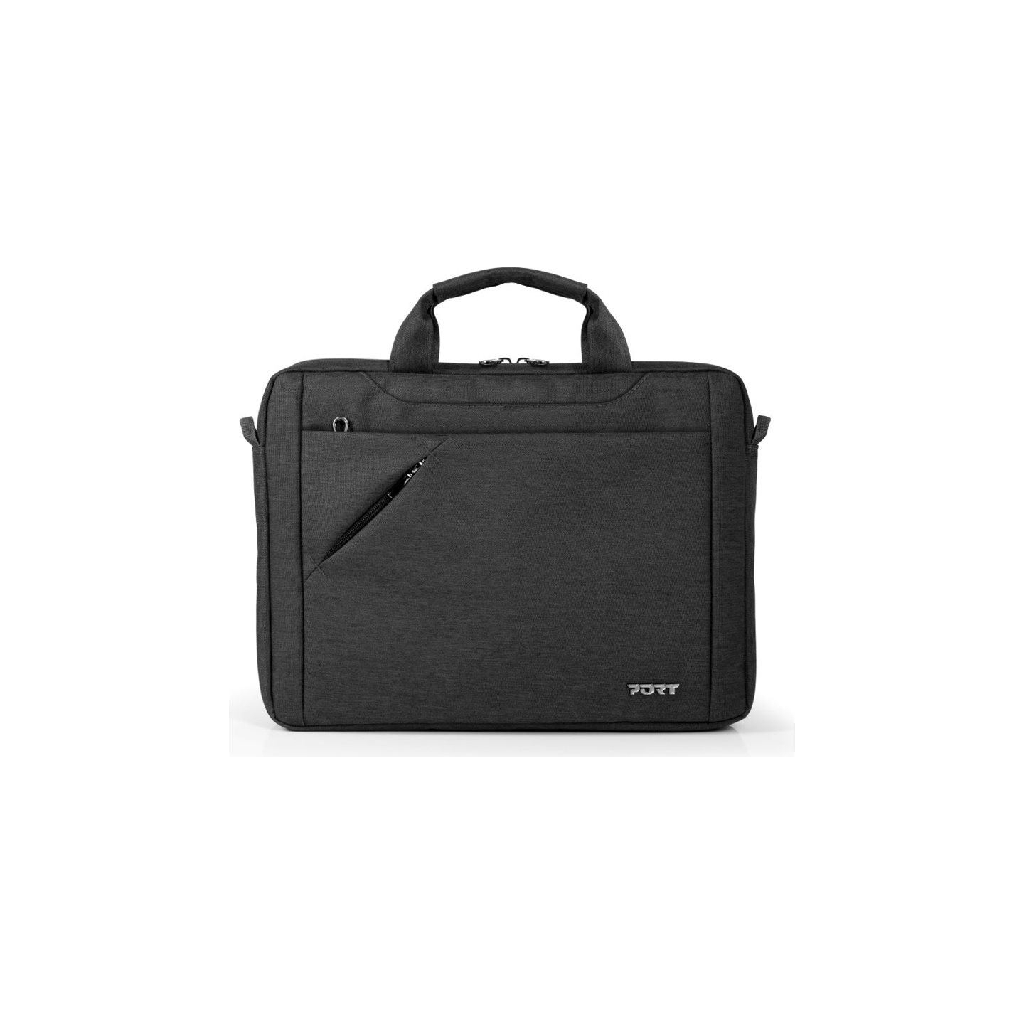 Port Designs | S13 Sydney ECO Case | Fits up to size 13/14 " | Top Loading | Black | Shoulder strap