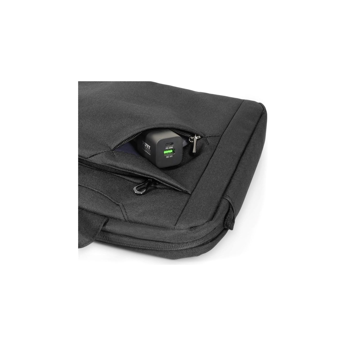Port Designs | S13 Sydney ECO Case | Fits up to size 13/14 " | Top Loading | Black | Shoulder strap