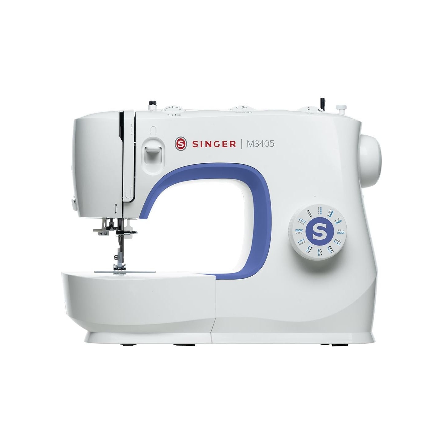 Singer | Sewing Machine | M3405 | Number of stitches 23 | Number of buttonholes 1 | White