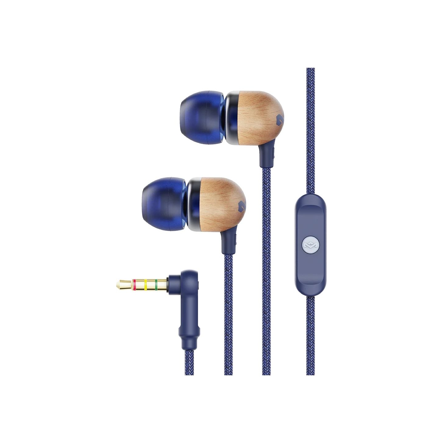 Marley | Earbuds | Smile Jamaica | Wired | In-ear | Microphone | Denim